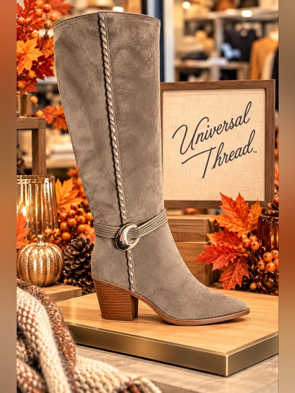 Universal Thread Rio Gray Tall Boots – Women’s 9.5 – NWT